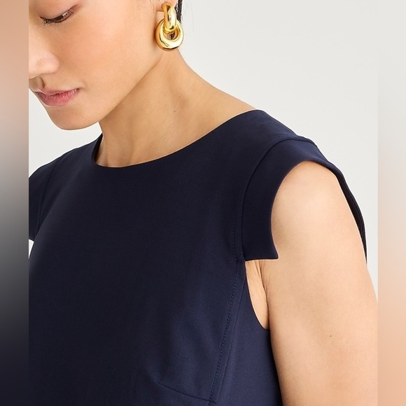 NWT J CREW Tollegno 1900 Italian Stretch Wool Resume Dress Size 4 - Picture 3 of 13